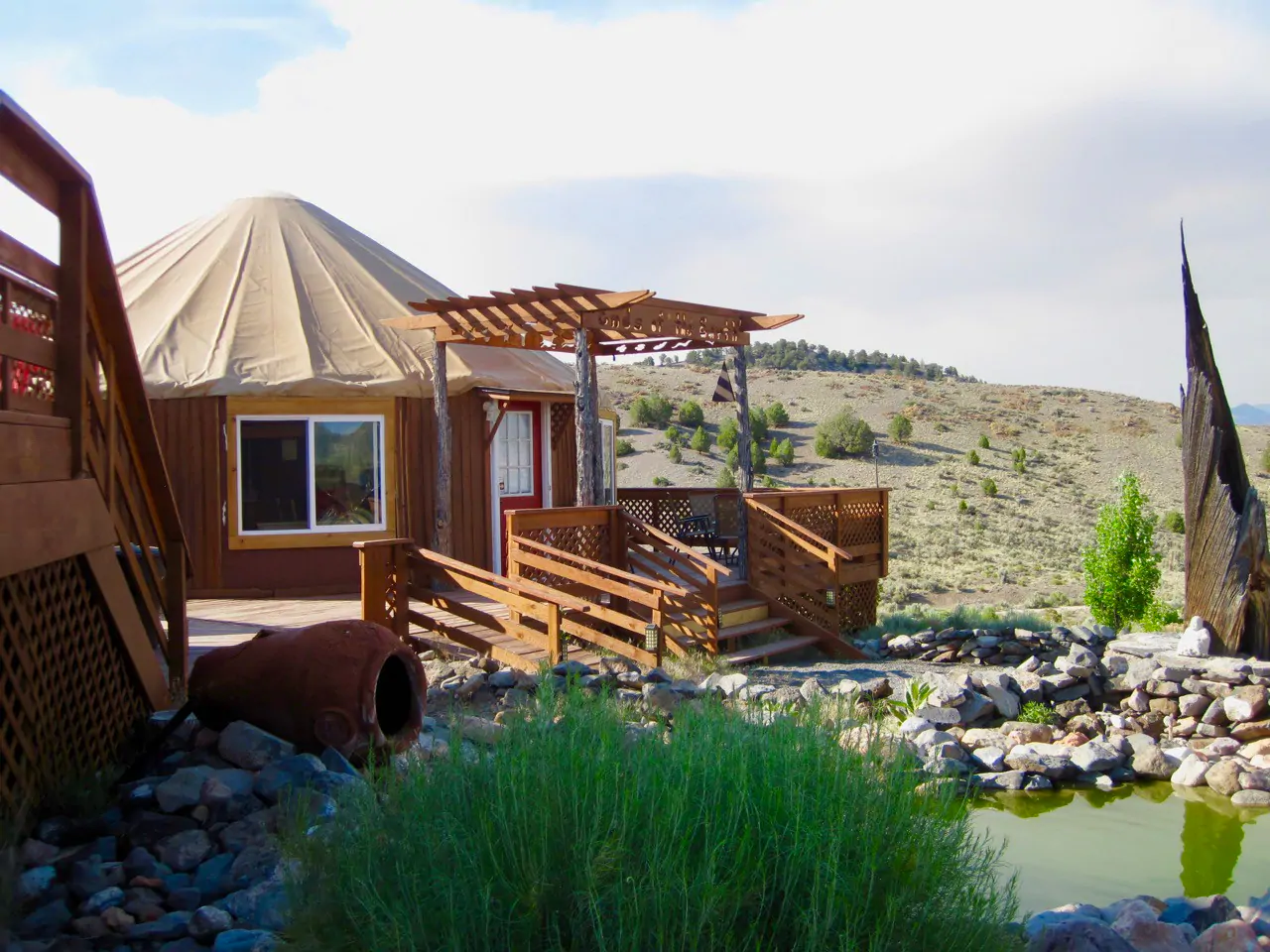 A yurt in the Utah mountains 