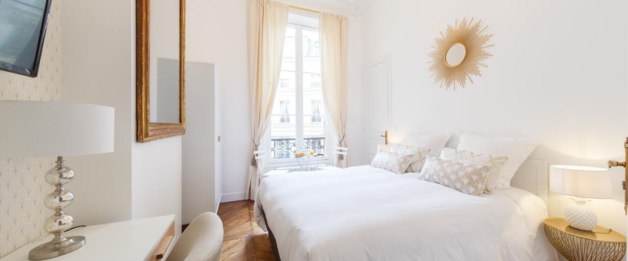 this boutique hotel in paris benefits from bright, modern decor
