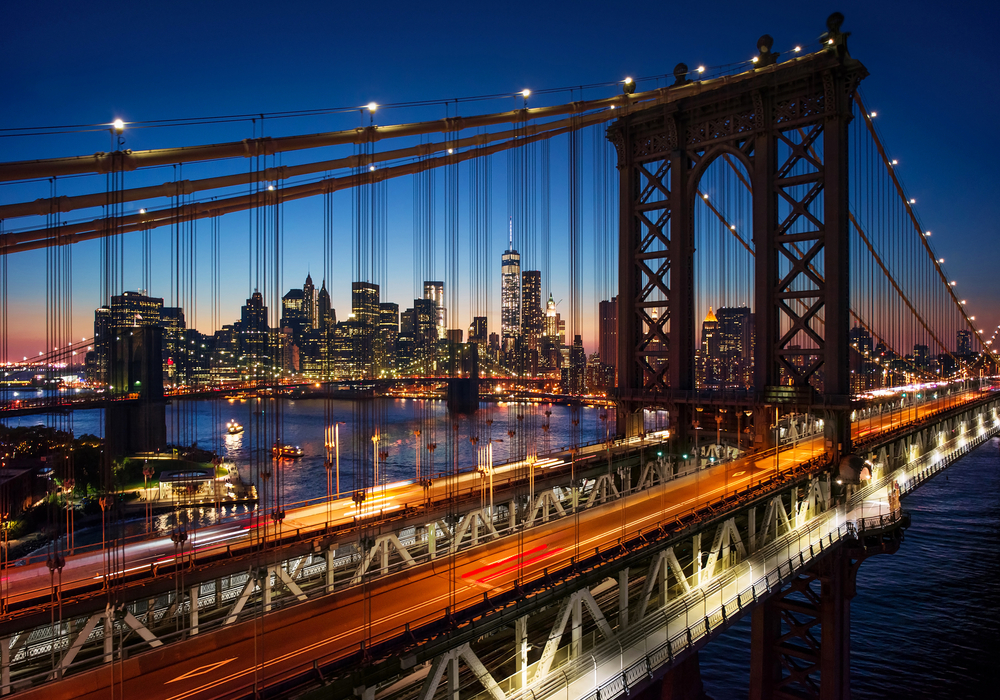 Photo of the Brooklyn Bridge.
