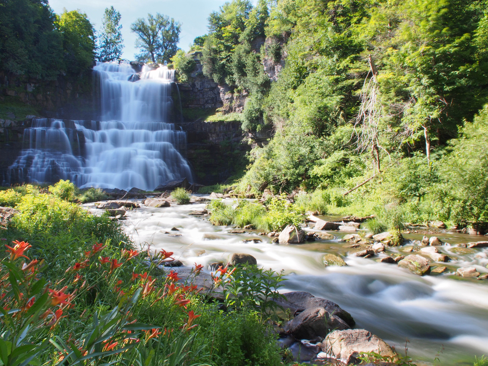 Photo of a waterfall in Syracuse.