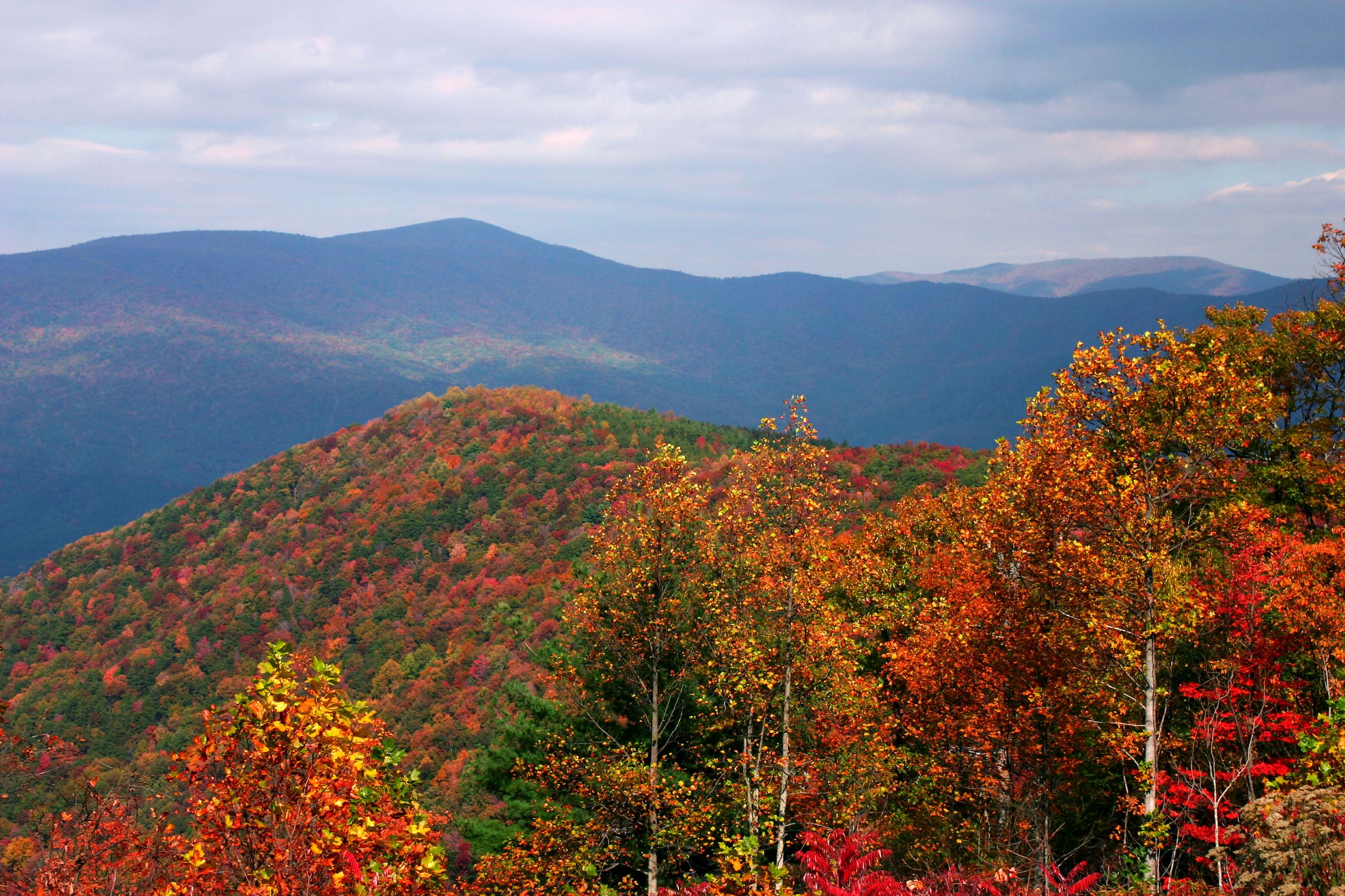 Photo of the view from Fort Mountain during Fall in Georgia