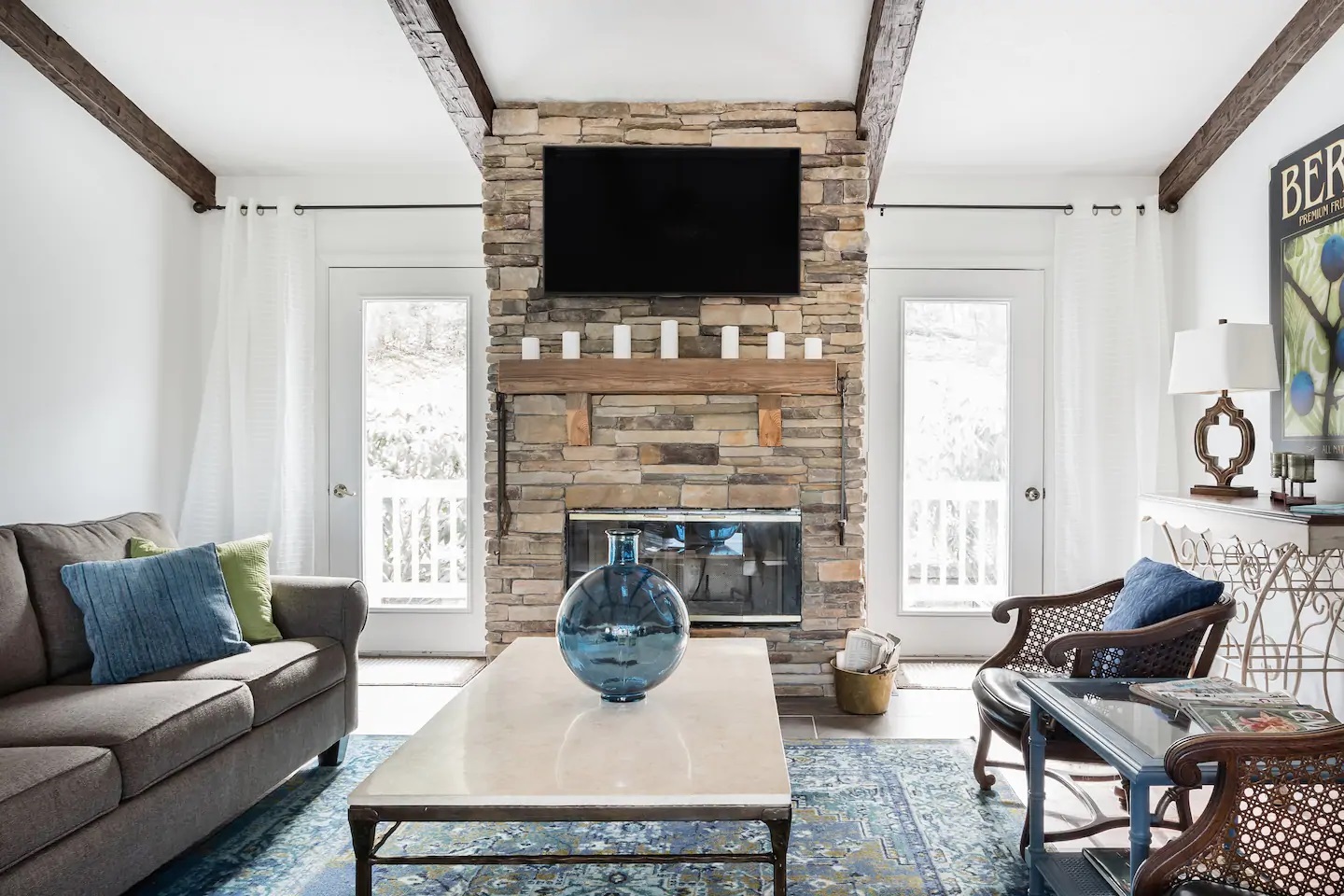 Photo of a North Carolina Airbnb farmhouse in Fleetwood. 