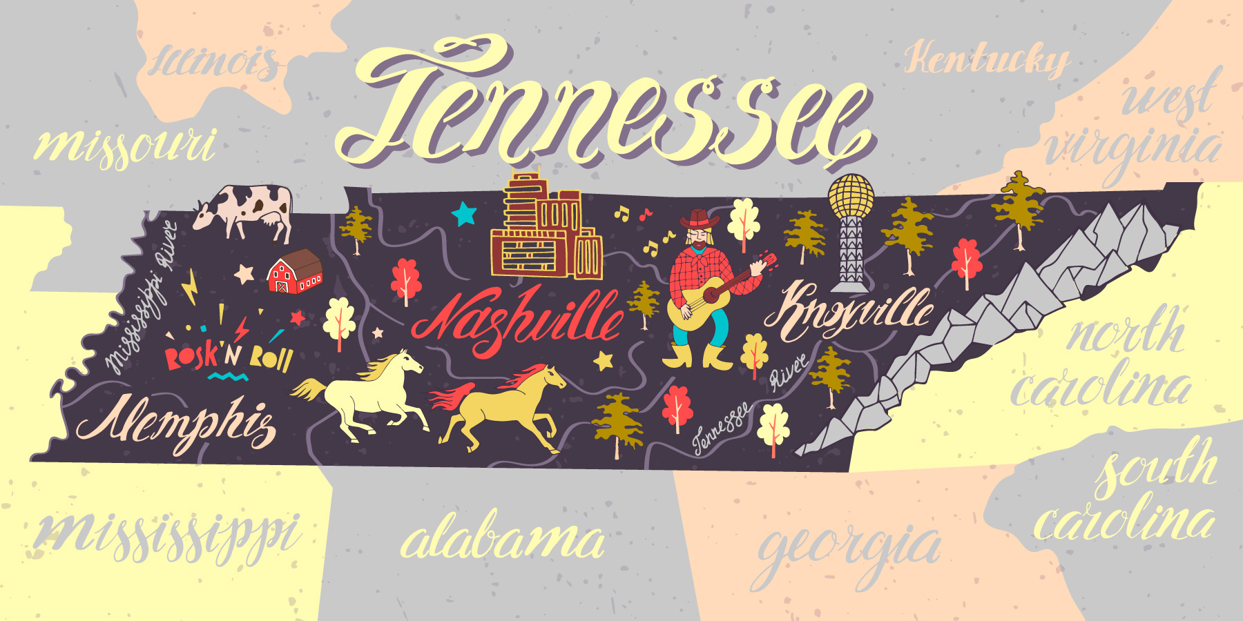 tn tourist map