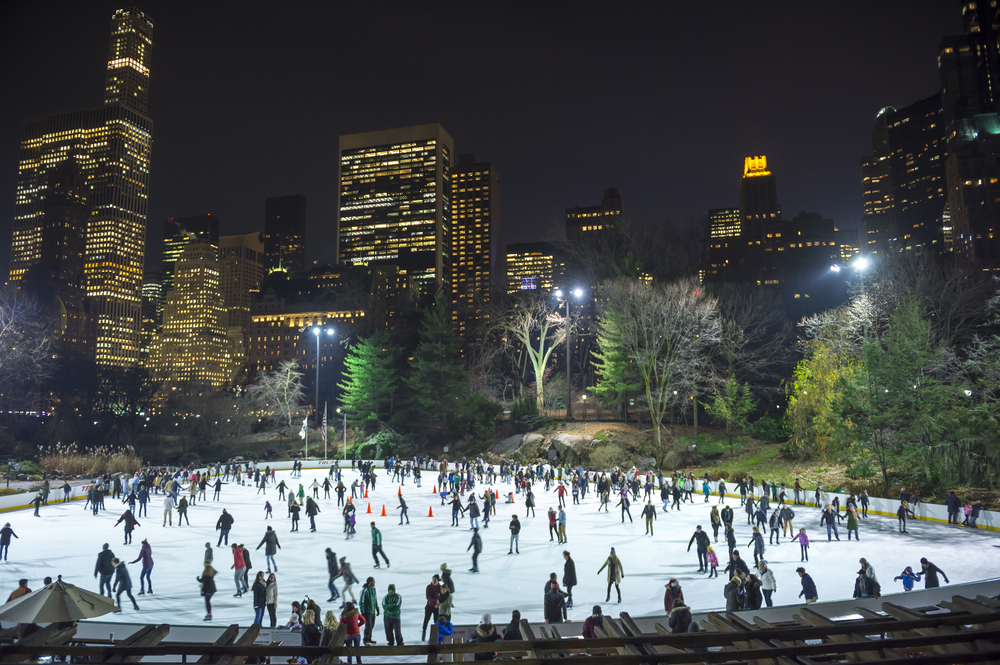 Ice Skating in New York City at Christmas