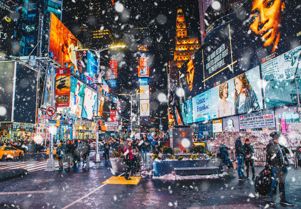 Christmas in New York City Times Square