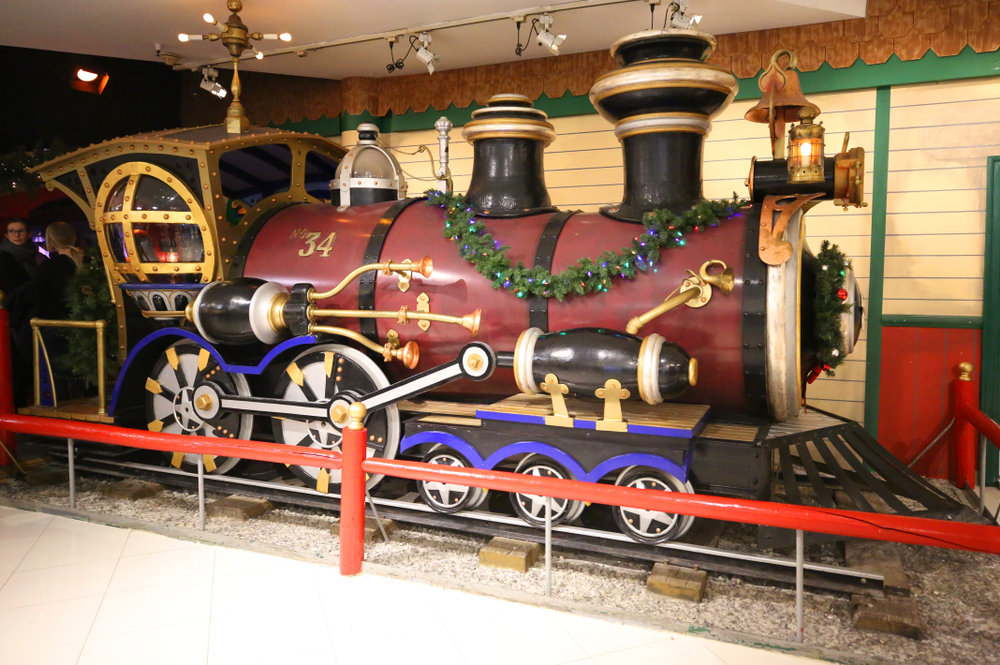 Lionel train at Macy's Santaland at Herald Square in