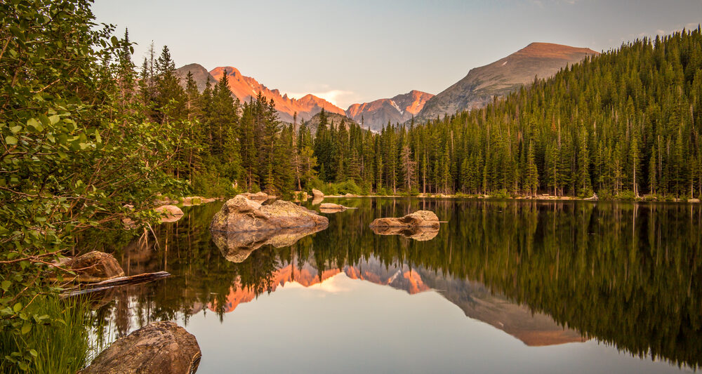 Colorado weekend getaways to Bear Lake at Rocky Mountain National Park from Estes Park