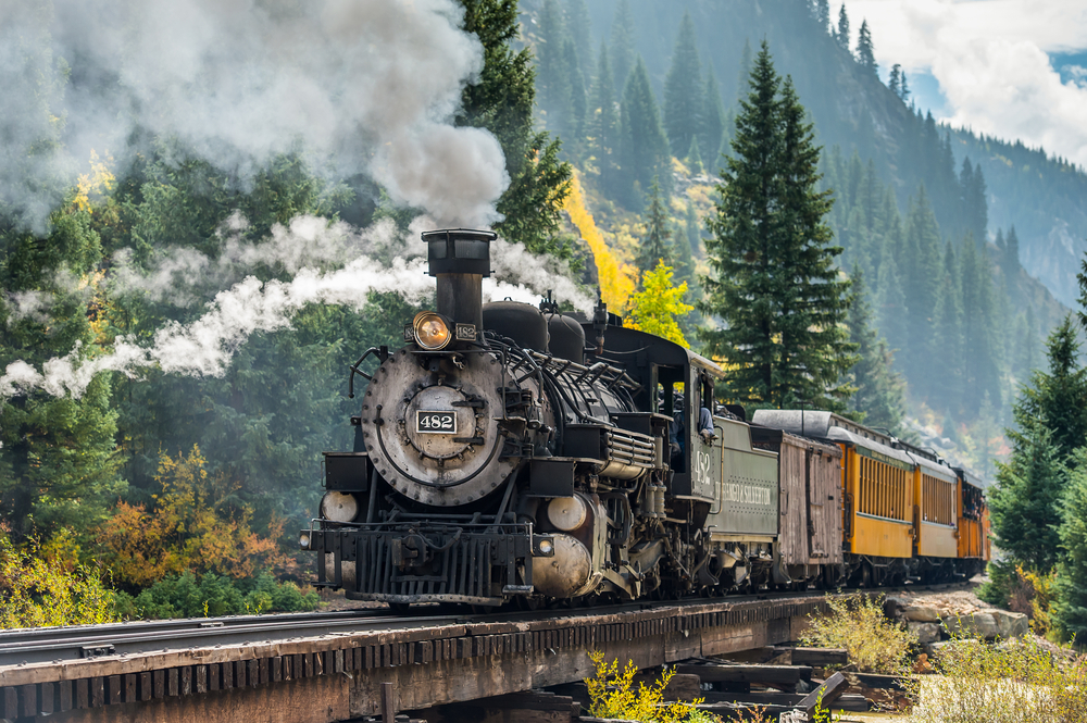 Colorado weekend getaways on the train from Durango to Silverton