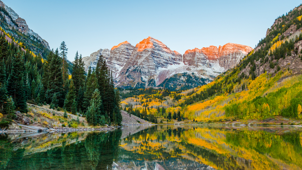 Colorado weekend getaways to the Maroon Bells in Aspen