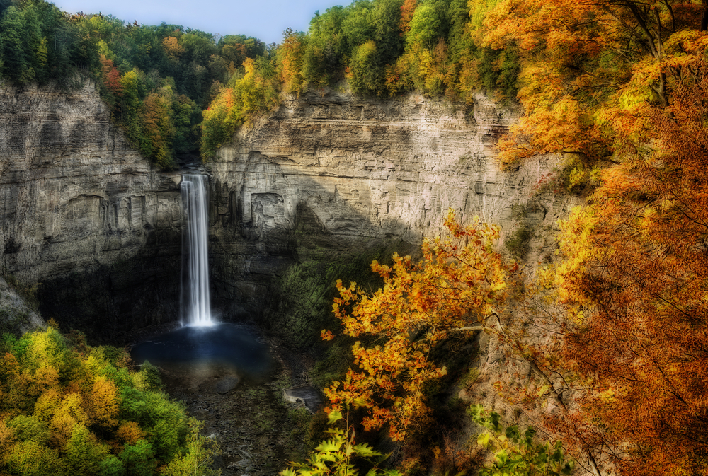 there's many waterfalls to see at the finger lakes in new york