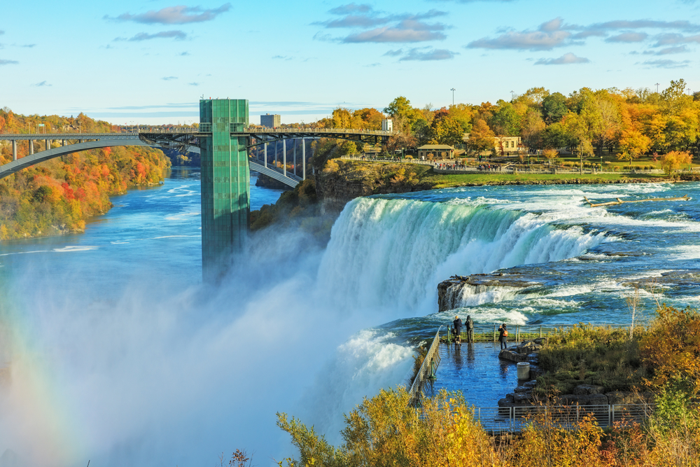 Visiting Niagara Falls during fall in New York will give you some of the most amazing views