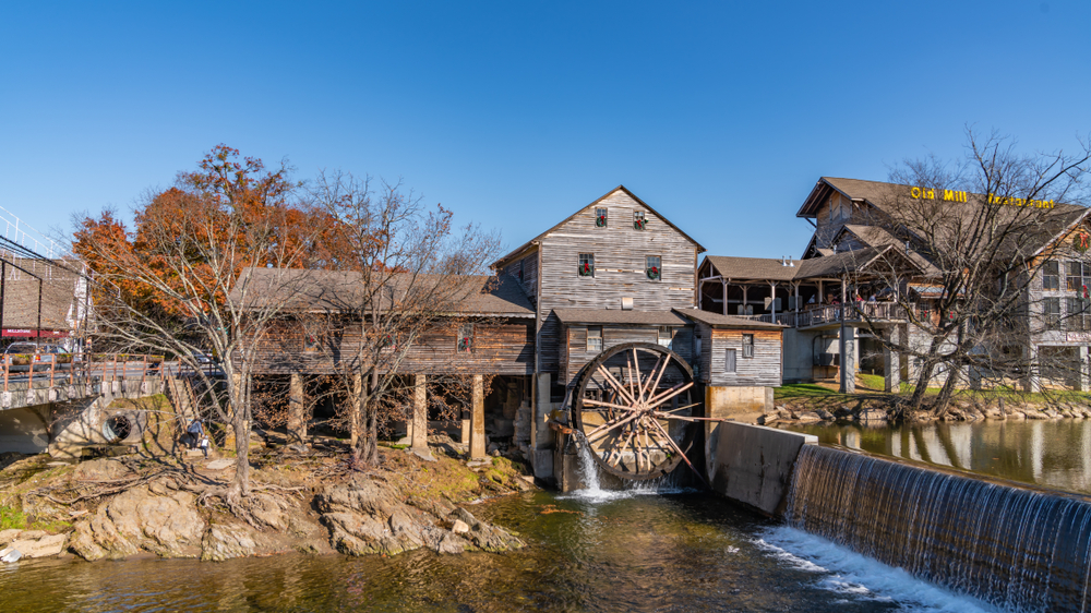 An old mill in Pigeon Forge town