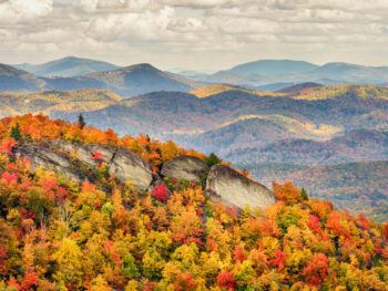 hiking down Grandfather Mountain on your North Carolina road trip