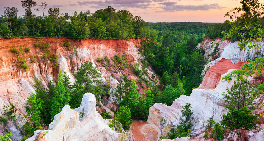 Providence Canyon is regarded as one of the seven wonders of Georgia
