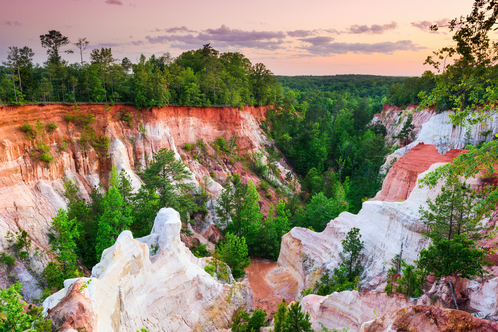 Providence Canyon is regarded as one of the seven wonders of Georgia