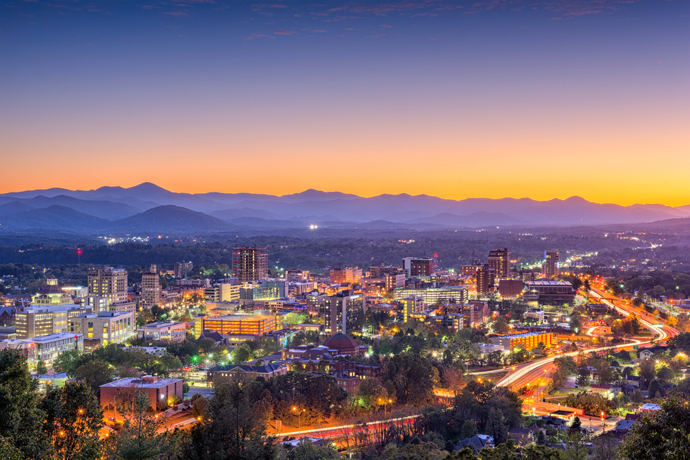 Airbnbs in Asheville Cityscape