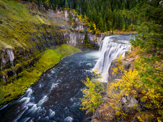 waterfall that you would see on your idaho road trip