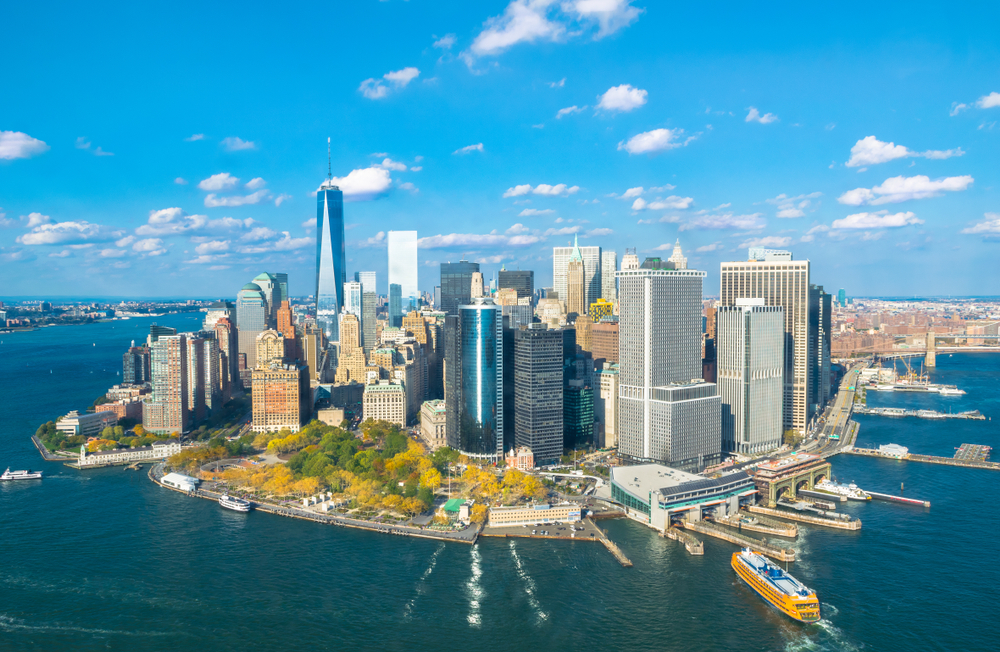 New York on a Budget Skyline with Water