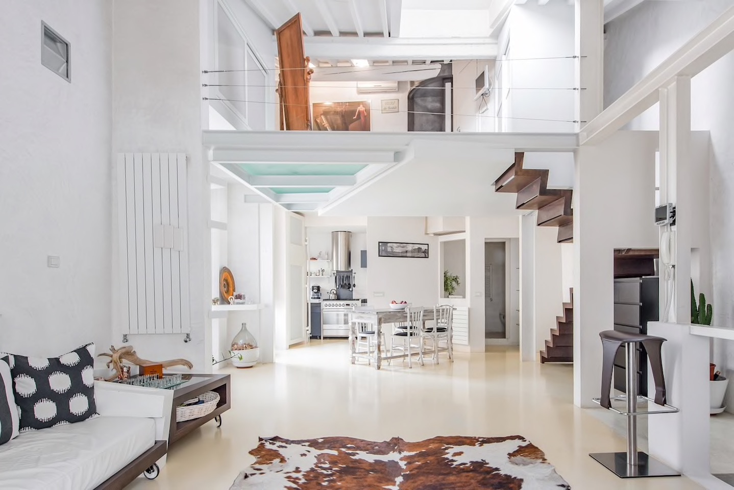 This Florence Airbnb is a trendy architects loft with unique features. 