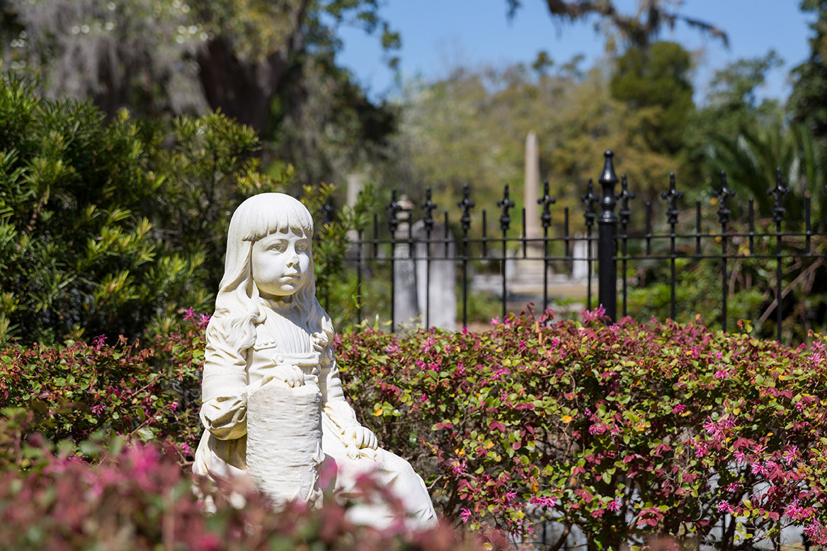 Gracie Watson Statue in Bonaventure Cemetery 