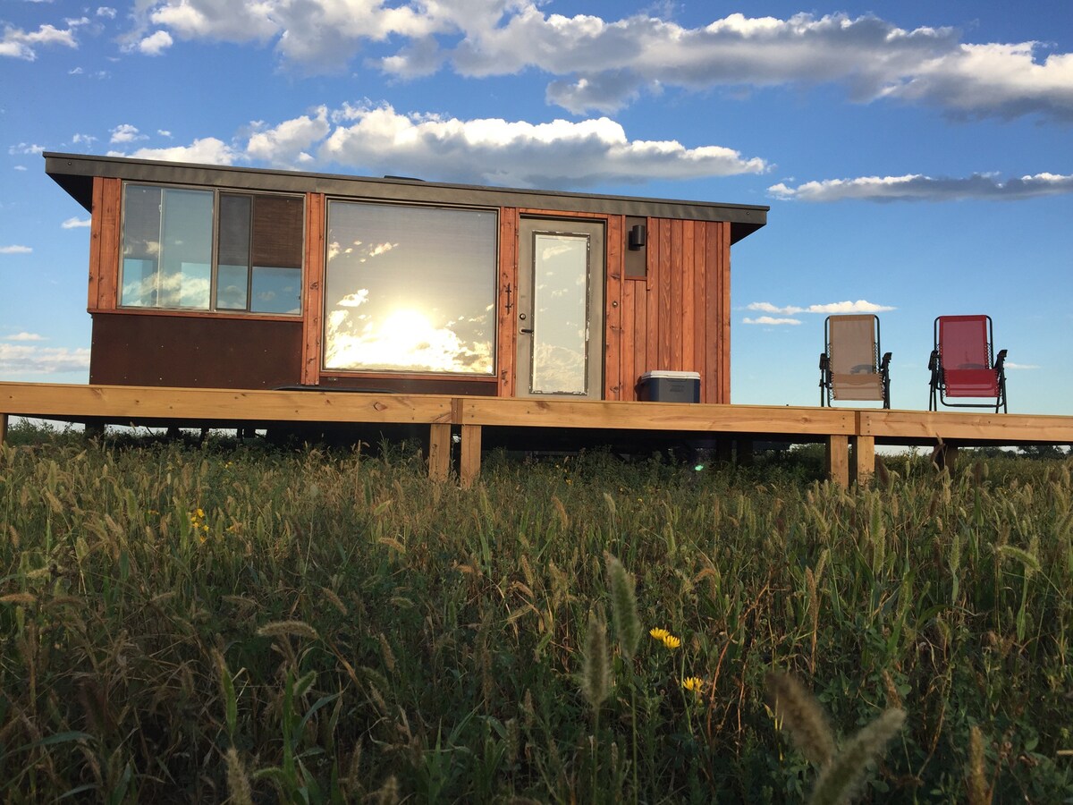 Photo of Micro-Cabin in Pheasant Country Airbnb in Mansfield South Dakota