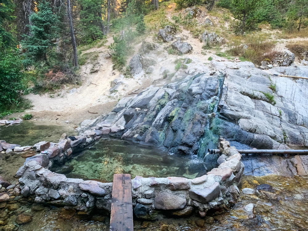 These Hot Springs in Idaho are perfect for relaxation and soothing in rock formed pools.