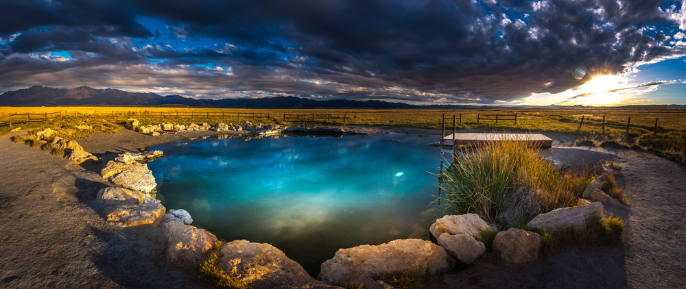 Meadow Hot Springs are on private property, but their clear waters and depth bring tourists in yearly.