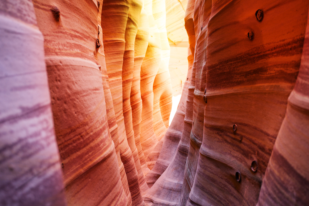 photo of zebra slot, one of the coolest slot canyons in Utah 