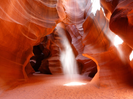 amazing slot canyons in arizona with light