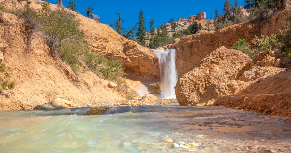 photo of mossy cave waterfall one of the things to do in bryce canyon
