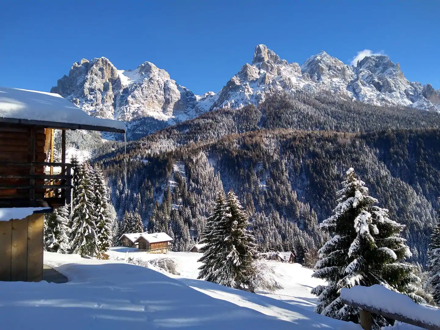 Log cabin chalet one of the best Airbnbs in Italy