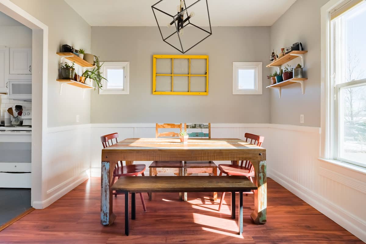 a photo of a Denver airbnb that is Farmhouse Chic in South Platte
