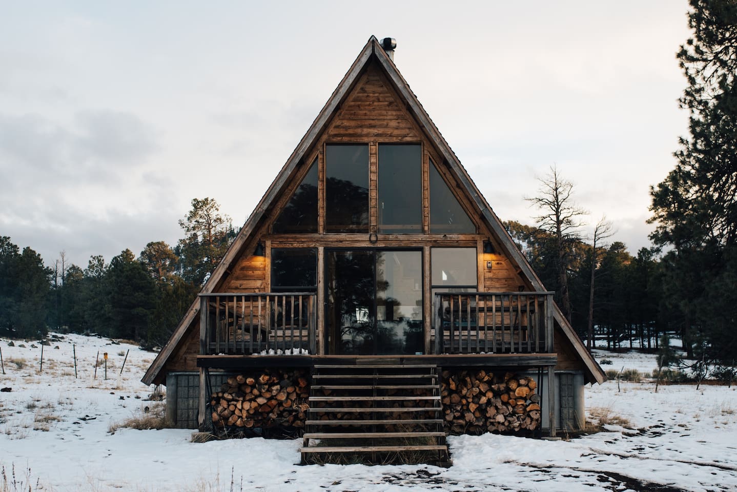 The A-Frame Mountain View Cabin is one of the 15 best Airbnbs in Flagstaff