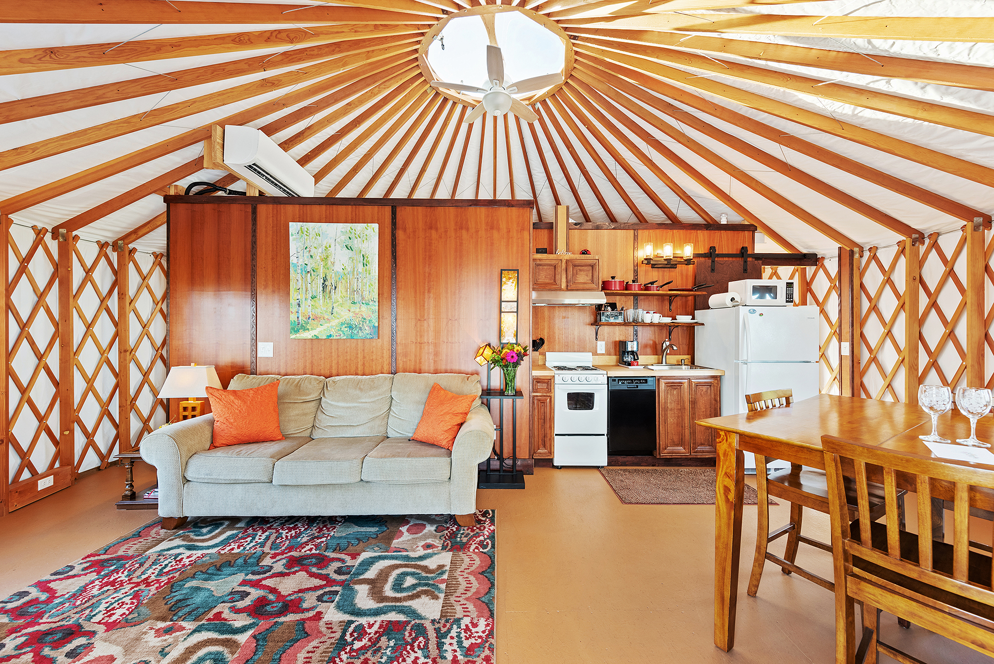 Photo of cherry blossom yurt one of the best airbnbs in georgia