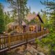 a photo of a tranquil mountain get away, a top cabin in Estes Park