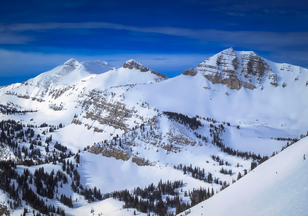 photo of the slopes at jackson hole one of the top places to go skiing in the usa