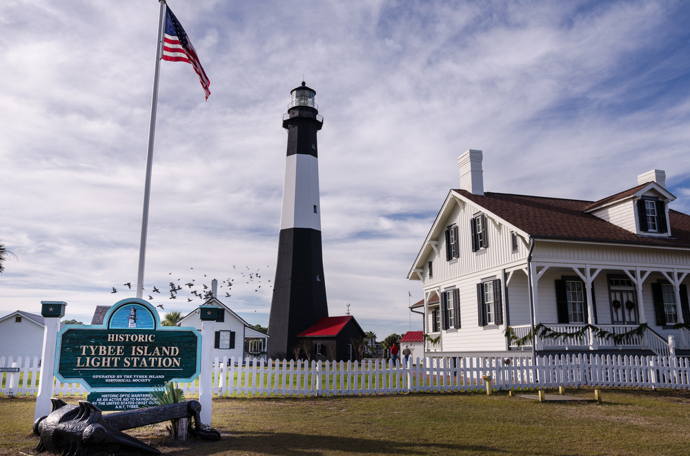 Tybee Island light house one of the best weekend getaways in Georgia