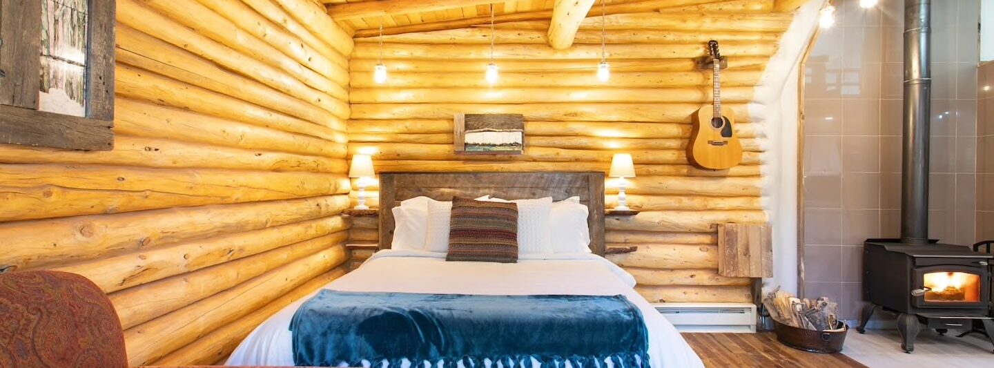 The Boho Chic Log Cabin with Zipline is one of the best Airbnbs in Boulder