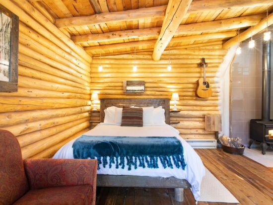 The Boho Chic Log Cabin with Zipline is one of the best Airbnbs in Boulder