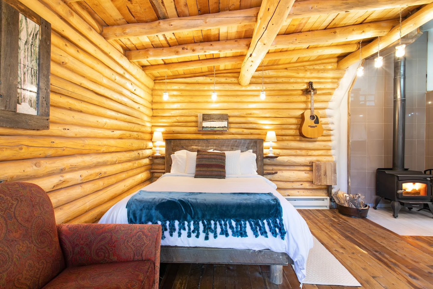The Boho Chic Log Cabin with Zipline is one of the best Airbnbs in Boulder