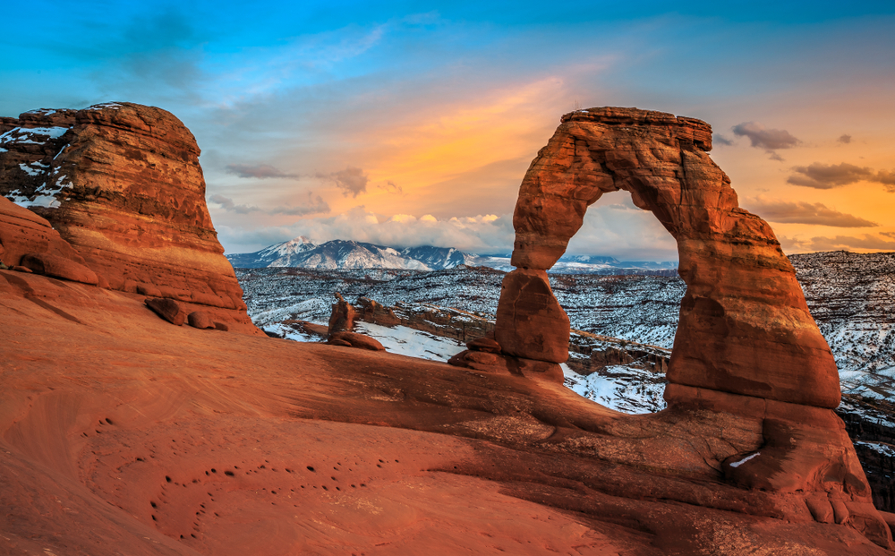 a photo of Arches National Park in january, one of the best time to visit