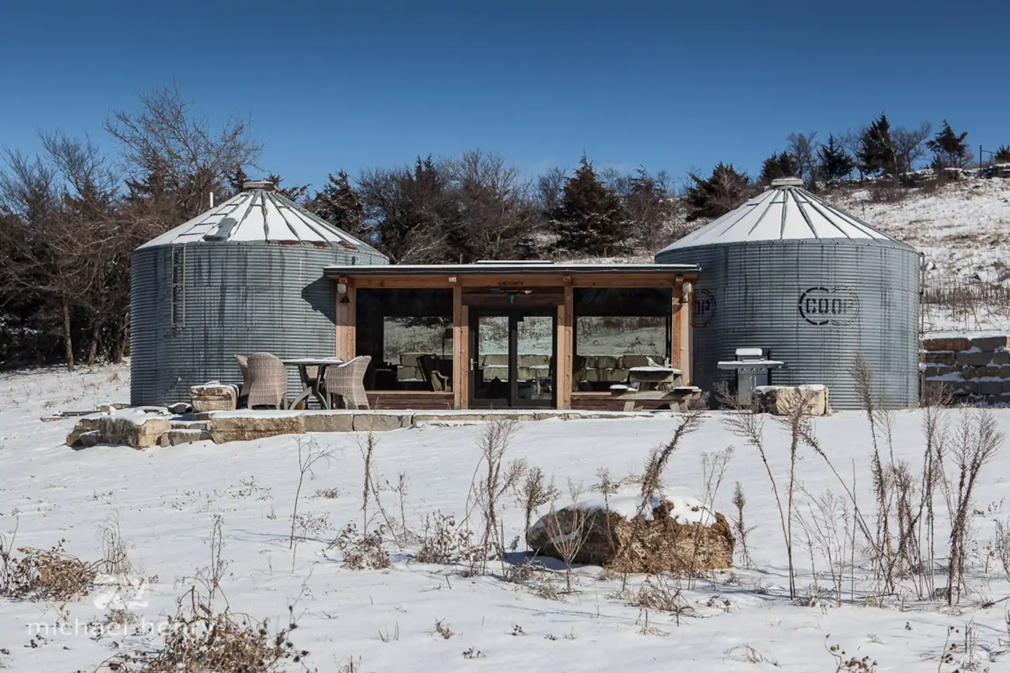 Konza Cabin is a really unique Airbnb in Kansas