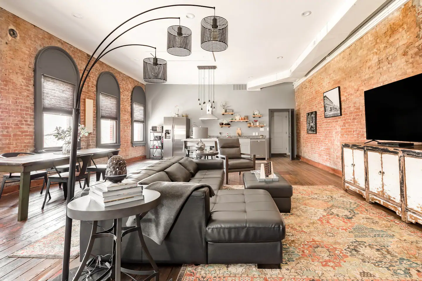 Queenie's Loft is one of the more modern Airbnbs in Kansas.