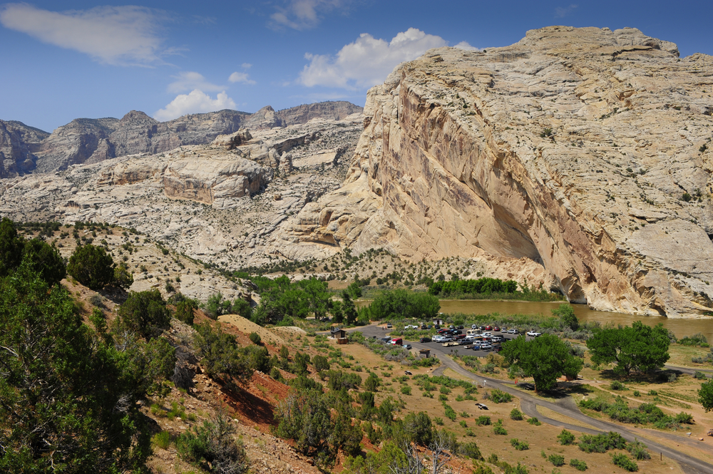 Aerial View of The Dinosaur Monument