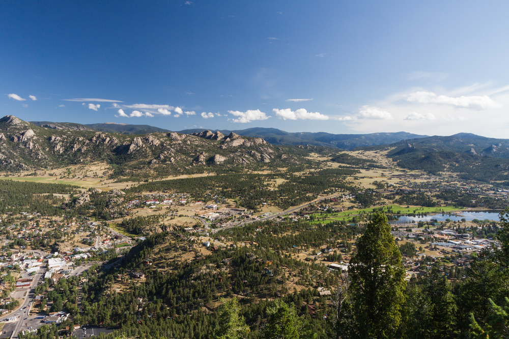 photo from the estes park aerial tramway, one of the most fun things to do in estes park