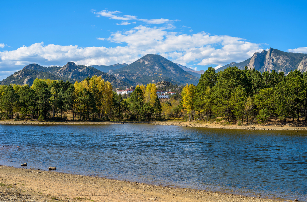 a photo of lake estes marina, one of the top Estes park attractions