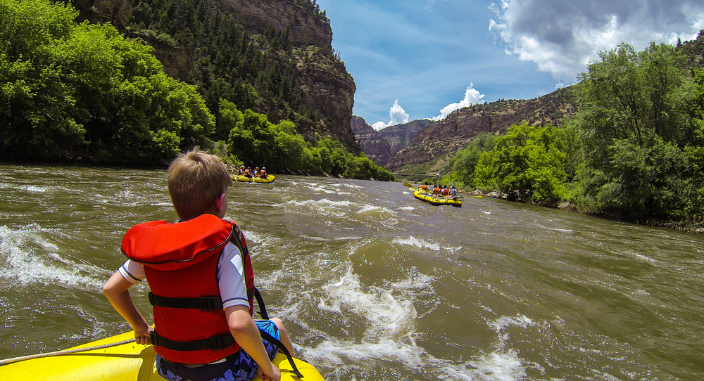 photo of people rafting, one of the coolest things to do in estes park colorado