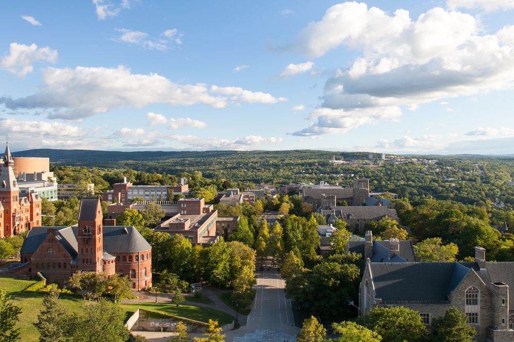 Ithaca in up state new york. A view of the city