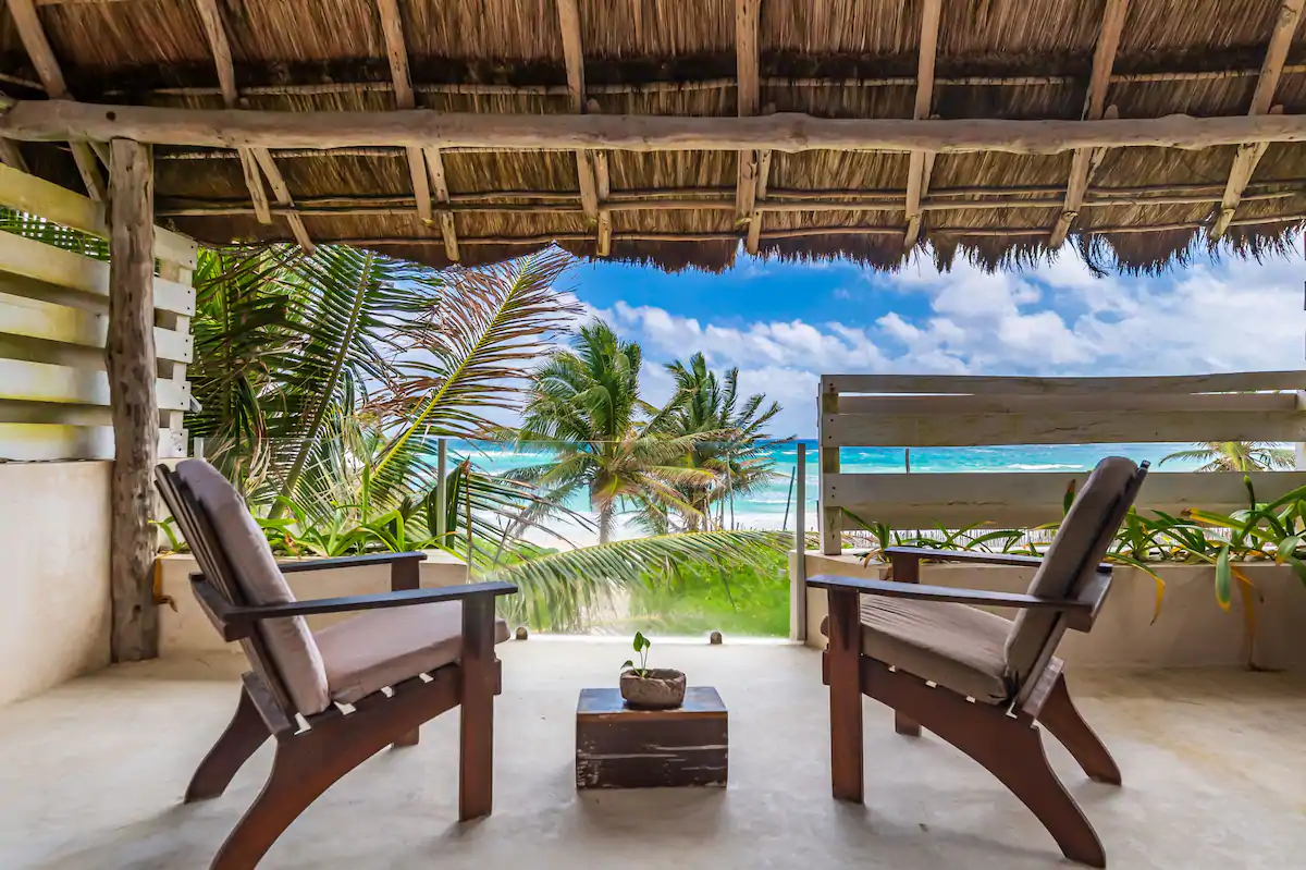A Beach Front Casita makes a great Tulum Airbnb.