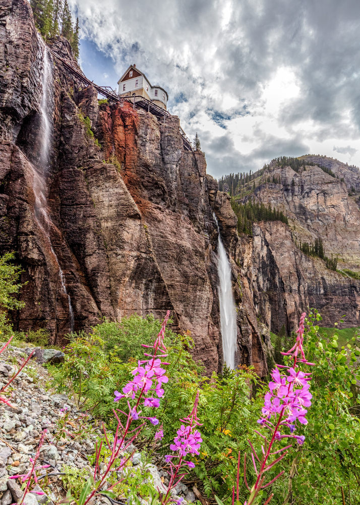 The Bridal Veil Creek Trail winds hikers to the bottom of Colorado's tallest waterfall!